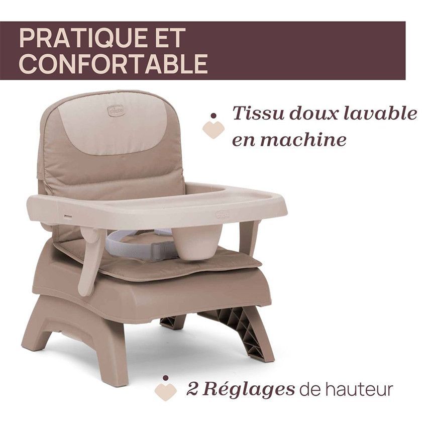 Rehausseur de chaise Bento Vanilla - Beige (Chicco) - Image 3