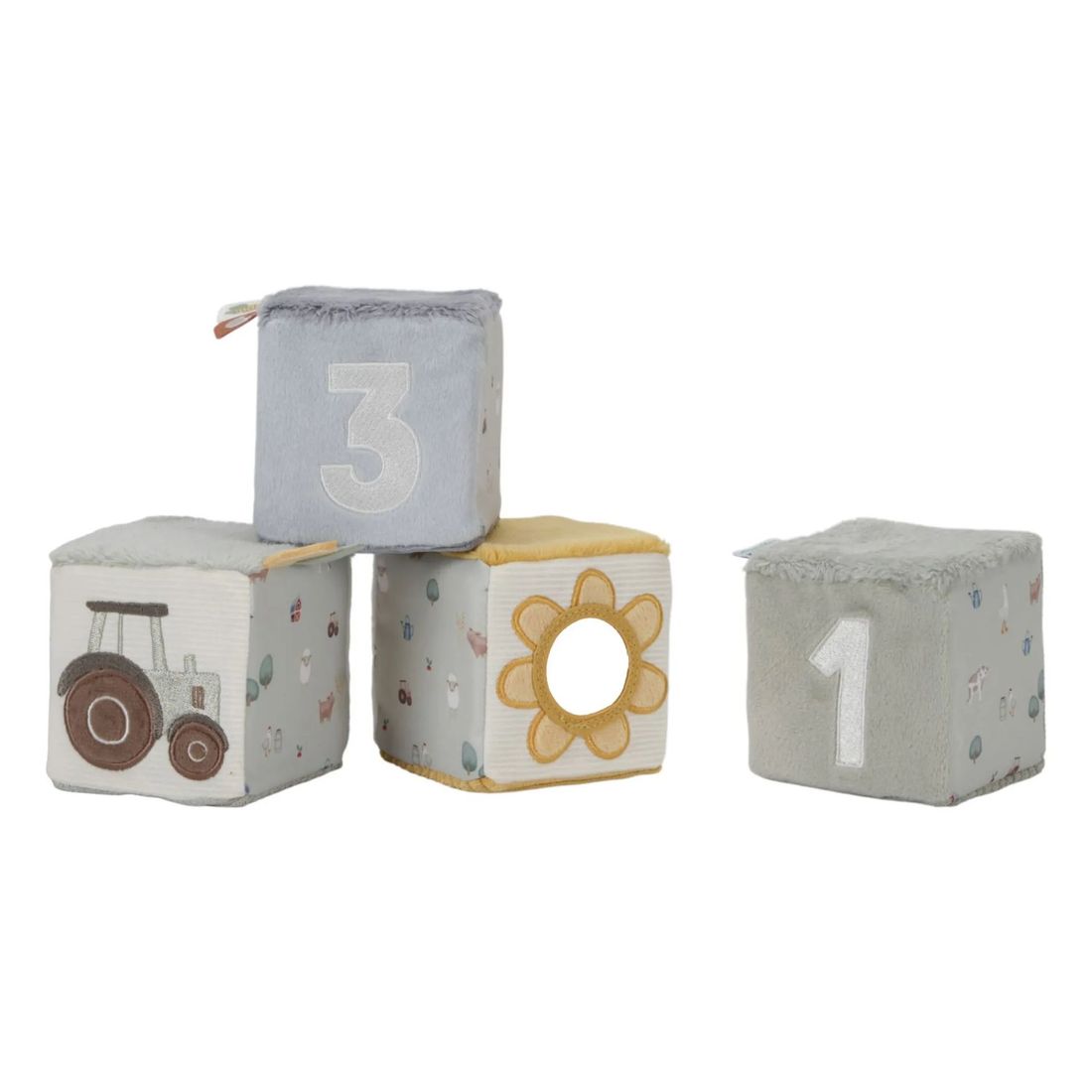Little Dutch - Lot de 4 cubes doux - Little Farm (Little Dutch) - Image 1