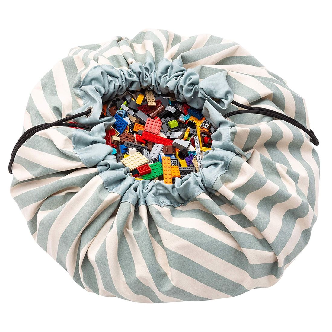 playmat & toy bag-stripes green (Play & Go) - Image 9