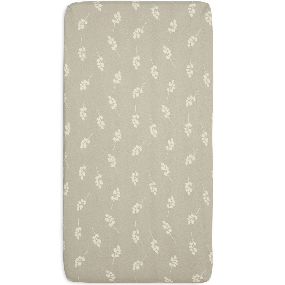 Drap housse en jersey Twig Olive Green (70 x 140 cm) (Jollein) - Image 3