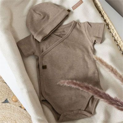 Bonnet de naissance en coton bio Melange clay (0-3 mois) (Baby's Only) - Image 3