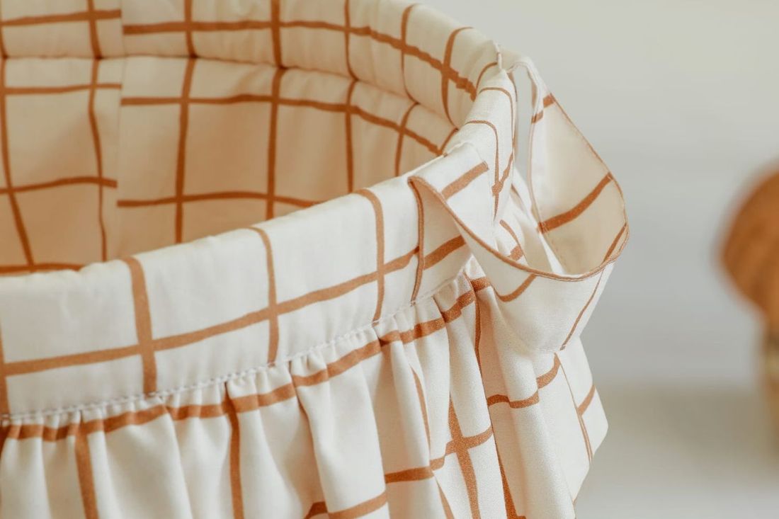 - Maxi Panier de Rangement - Vichy Caramel - Camel (Mon Lit Cabane) - Image 2