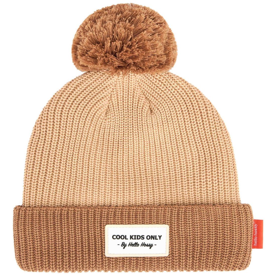 Bonnet Color Block Coffee (2-5 ans) (Hello Hossy) - Image 1