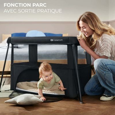 Lit bébé 3 en 1 Cami Black (Kinderkraft) - Image 2