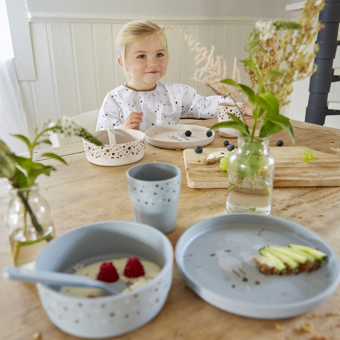Assiette plate Tiny Farmer mouton et oie bleue (Lassig) - Image 4