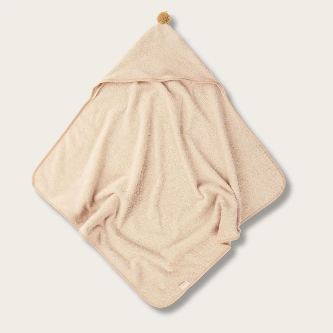 Cape de bain bébé en coton bio – So Cute Latte (Nobodinoz) - Couverture