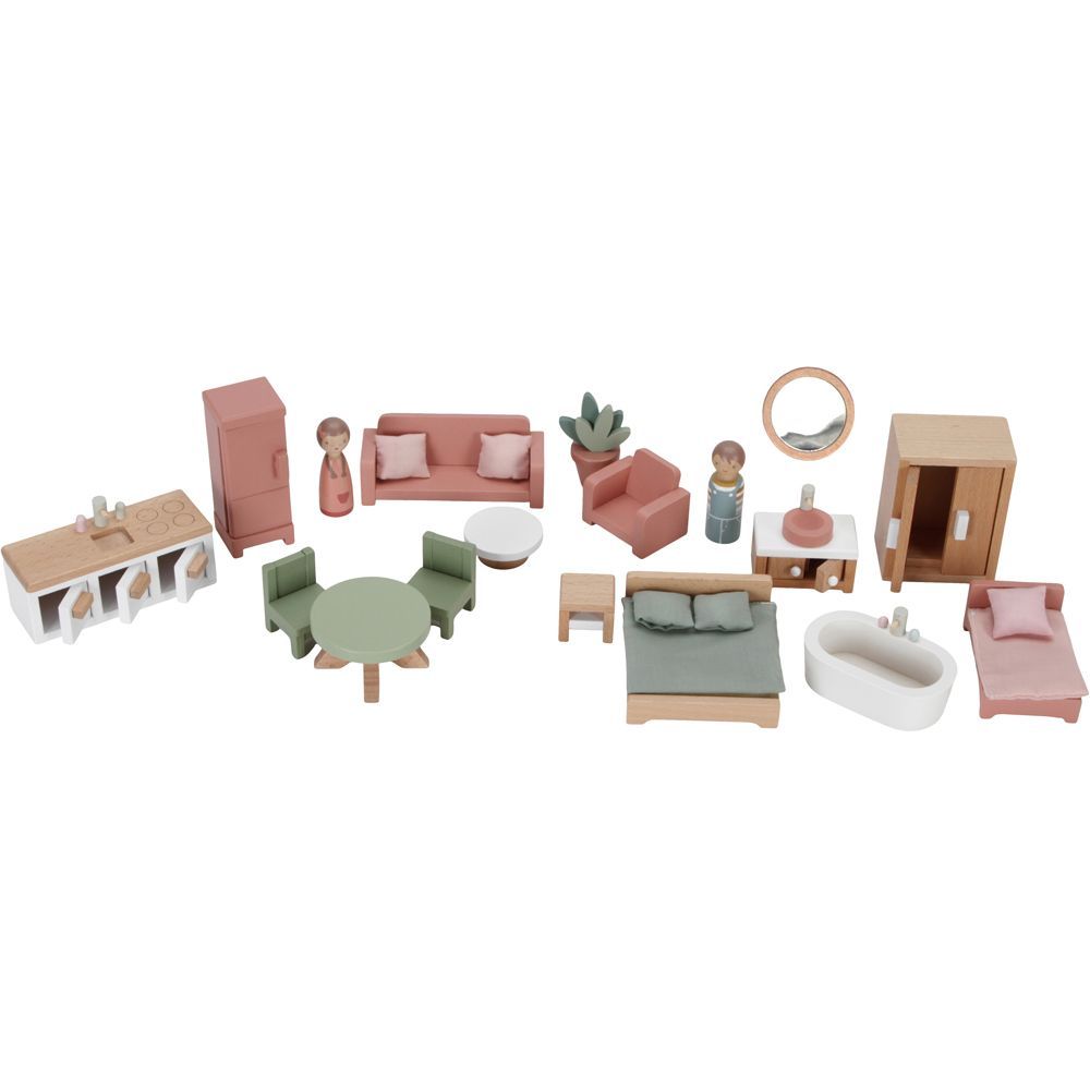 Maison de poupée moyenne en bois (Little Dutch) - Image 3