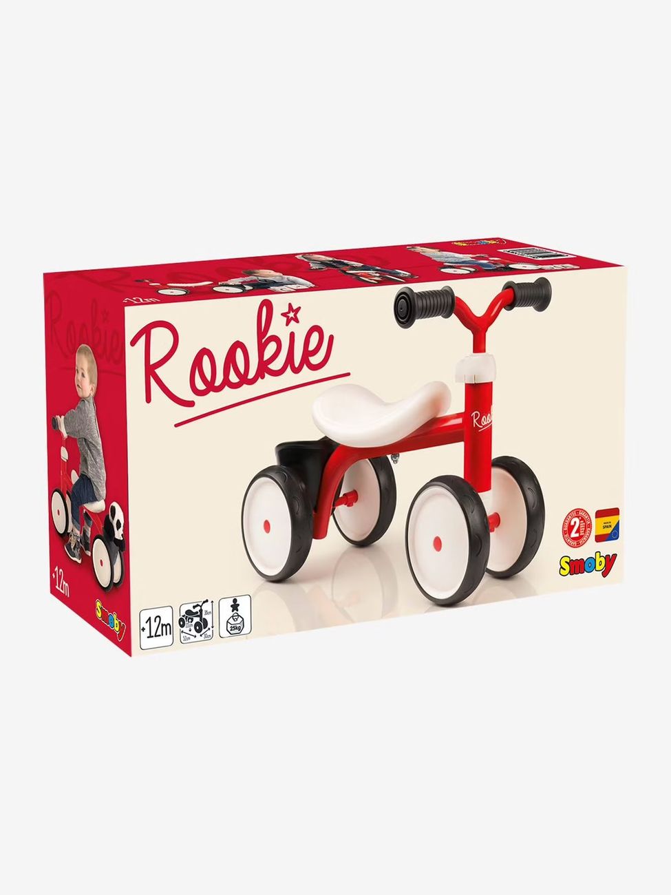 Porteur Rookie rouge vif uni (Smoby) - Image 1