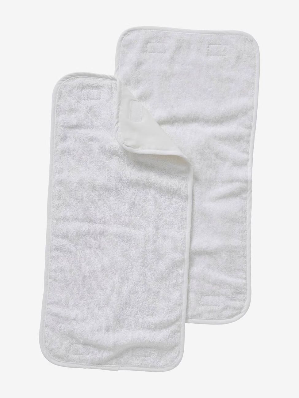 Lot de 2 serviettes de rechange pour tapis à langer nomade blanc (Vertbaudet) - Couverture