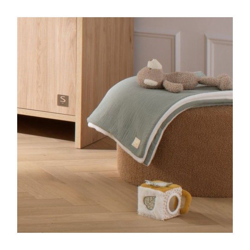 Couverture uni Sauge (Sauthon) - Couverture