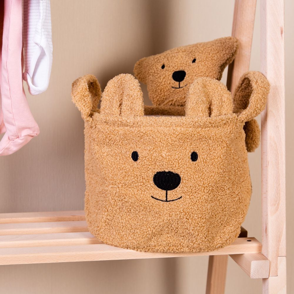 Panier de toilette Teddy beige (25 x 20 cm) (Childhome) - Image 2