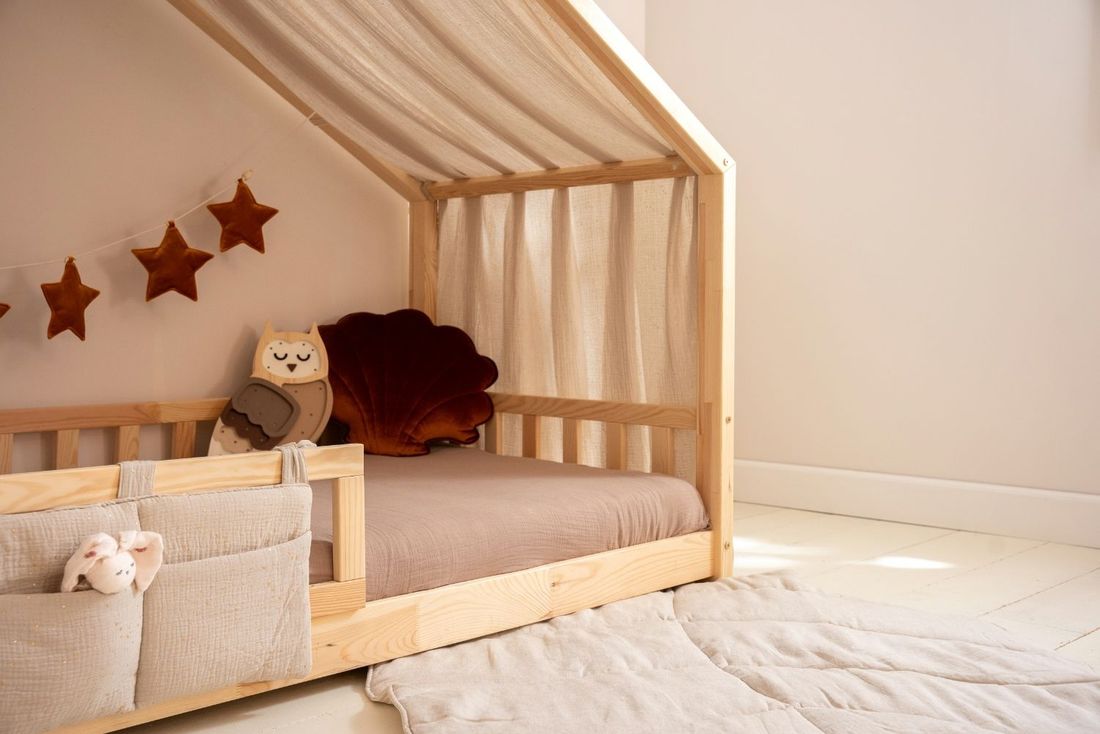 - Pochette de Rangement - Beige à Pois Dorés - Beige (Mon Lit Cabane) - Image 3