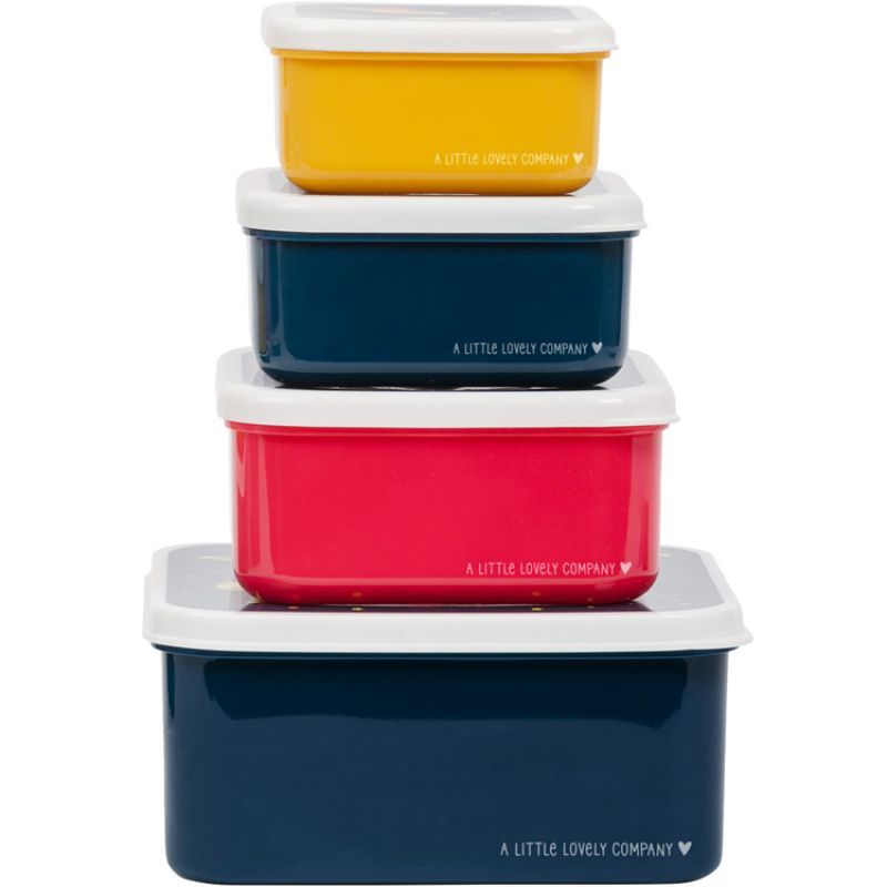 Lot de 4 boîtes à goûter Espace (A Little Lovely Company) - Image 7