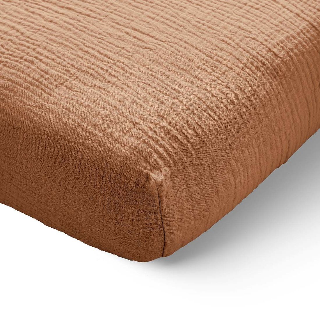 Petite Amélie | Drap-housse enfant | Gaze de coton bio | Caramel | 70x140 cm | Lavable en machine (Petite Amélie) - Couverture
