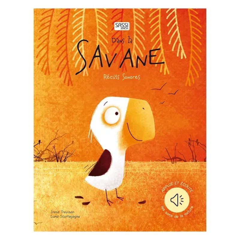 Livre sonore - dans la savane (Sassi Junior) - Couverture