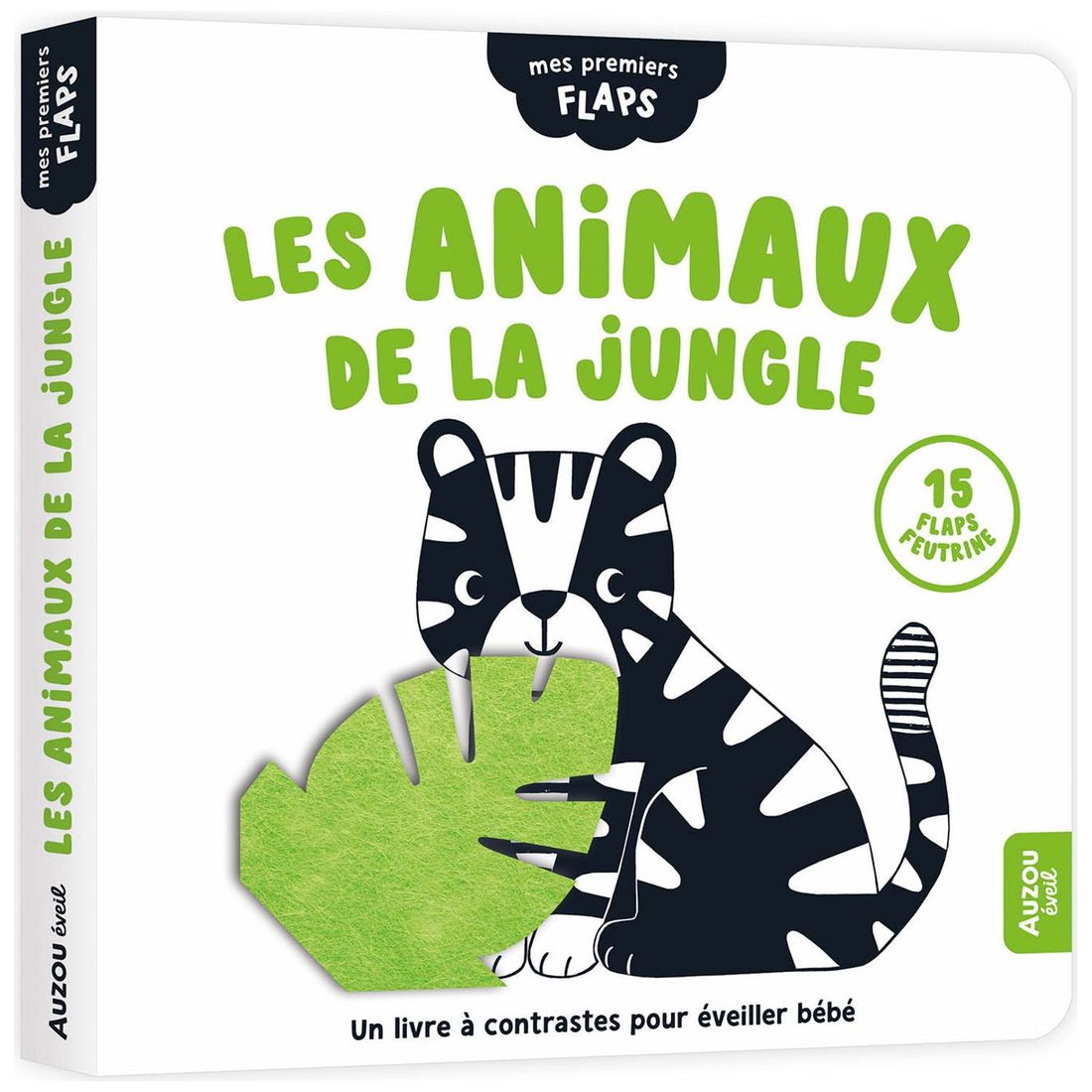 Livre Mes premiers flaps Les animaux de la jungle (Auzou Editions) - Couverture