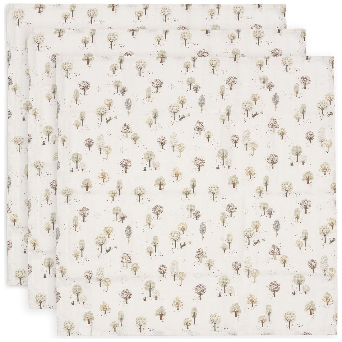 Lot de 3 langes en gaze de coton Tiny Park (70 x 70 cm) (Jollein) - Couverture