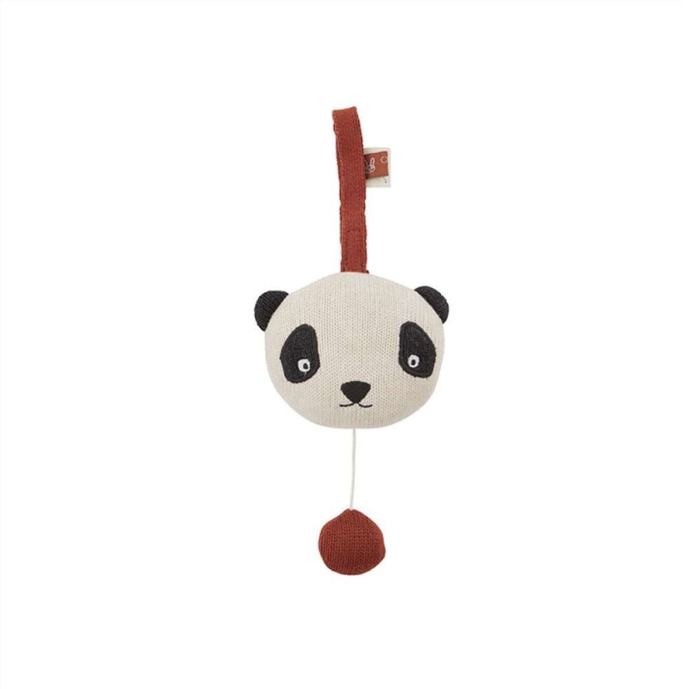 Music mobile blanc en coton et polyester H10,2x13,2x8cm (Oyoy Mini) - Image 1