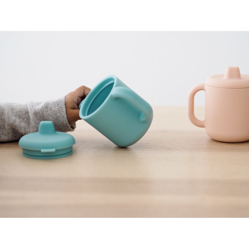 Tasse d'apprentissage silicone Bleu (Béaba) - Image 4