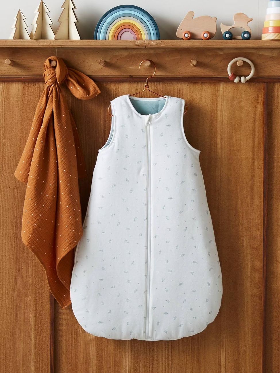 Gigoteuse ouverture centrale Dreamy en coton bio* personnalisable écru (Vertbaudet) - Image 1