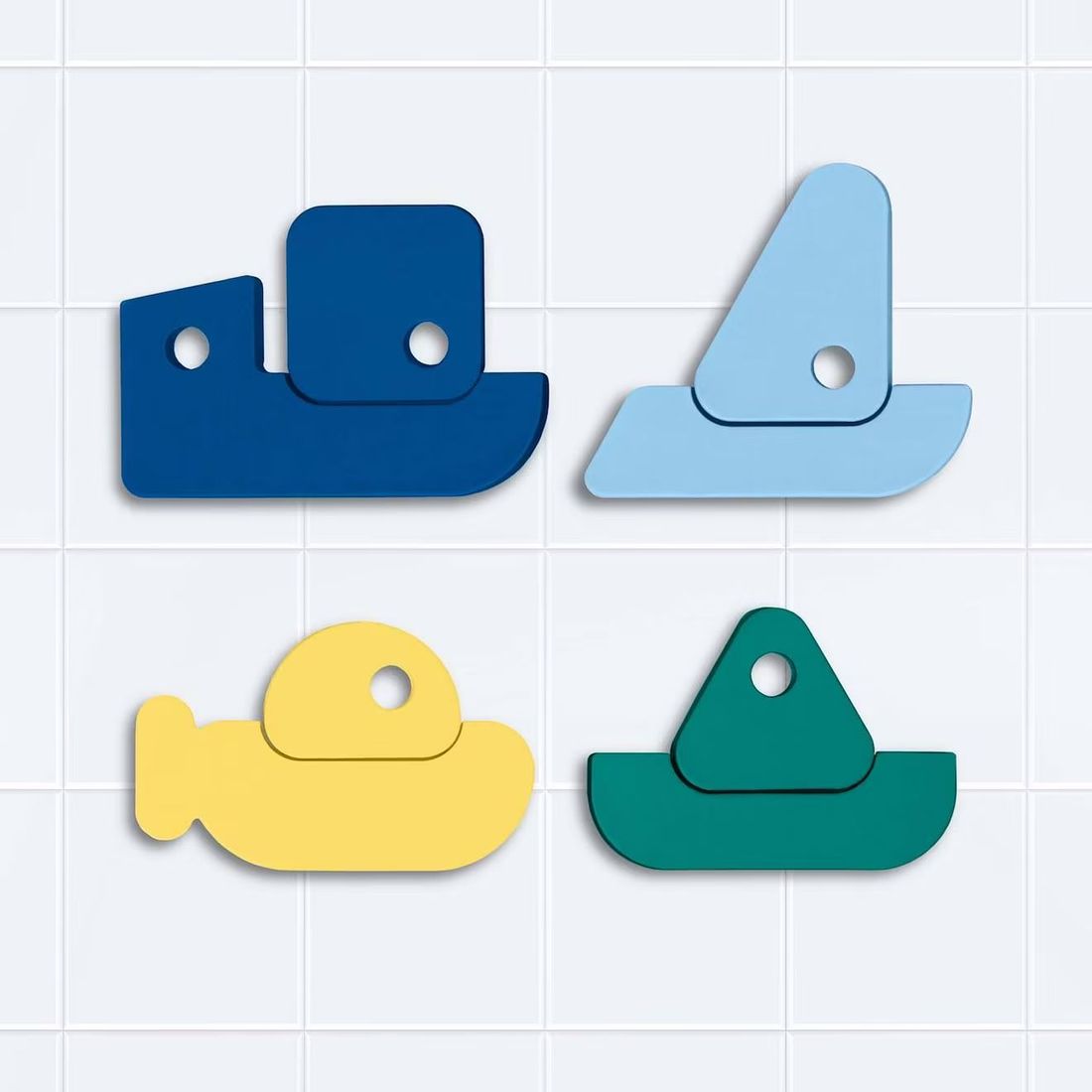 Puzzle De Bain - Bateaux Bleu (Quut) - Image 1