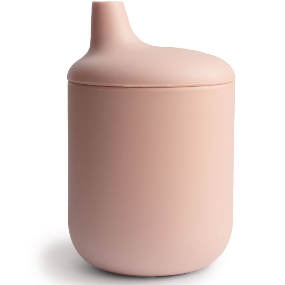 Tasse à bec en silicone Blush (Mushie) - Couverture