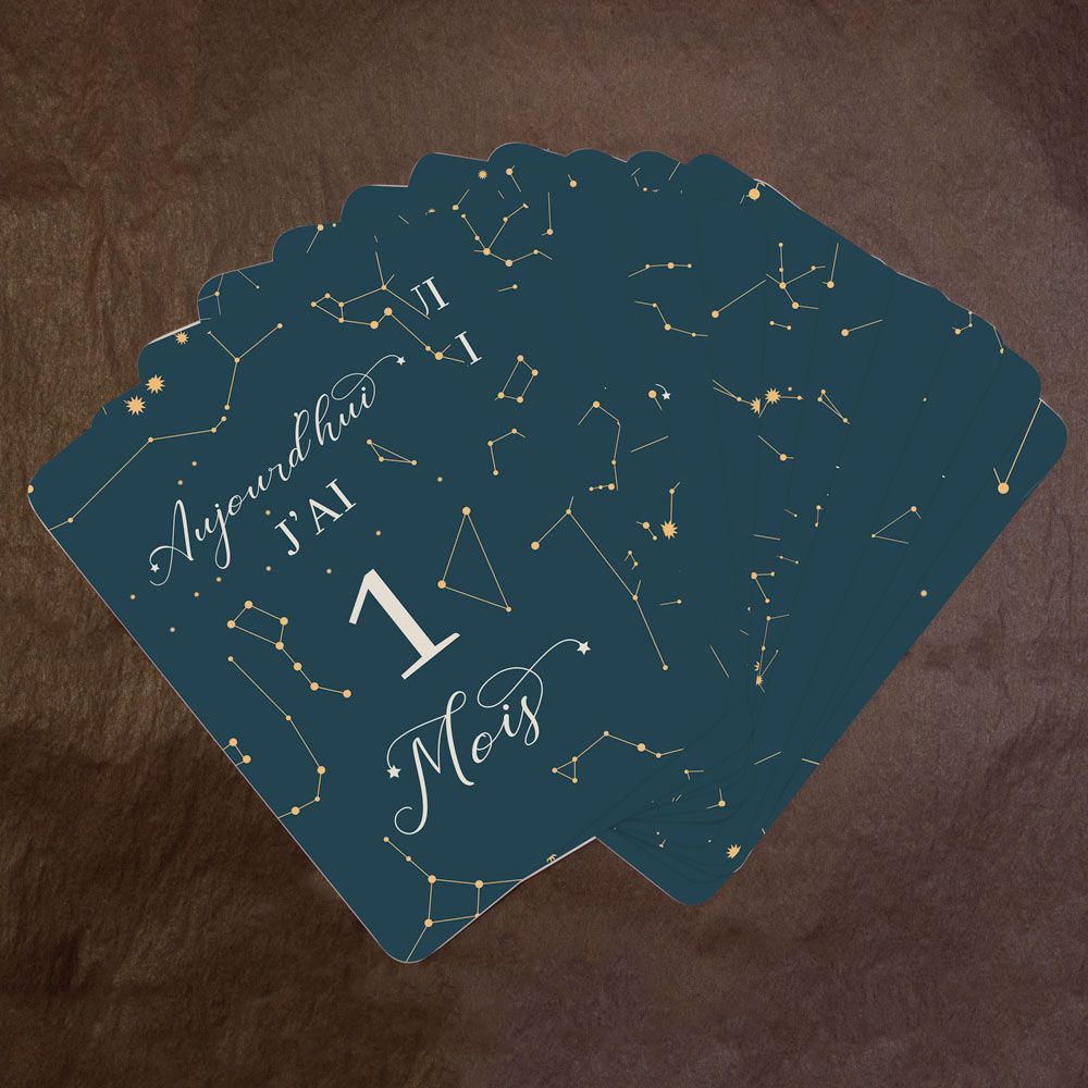 Cartes étapes bébé Constellations (Le Faire-Part Français) - Couverture