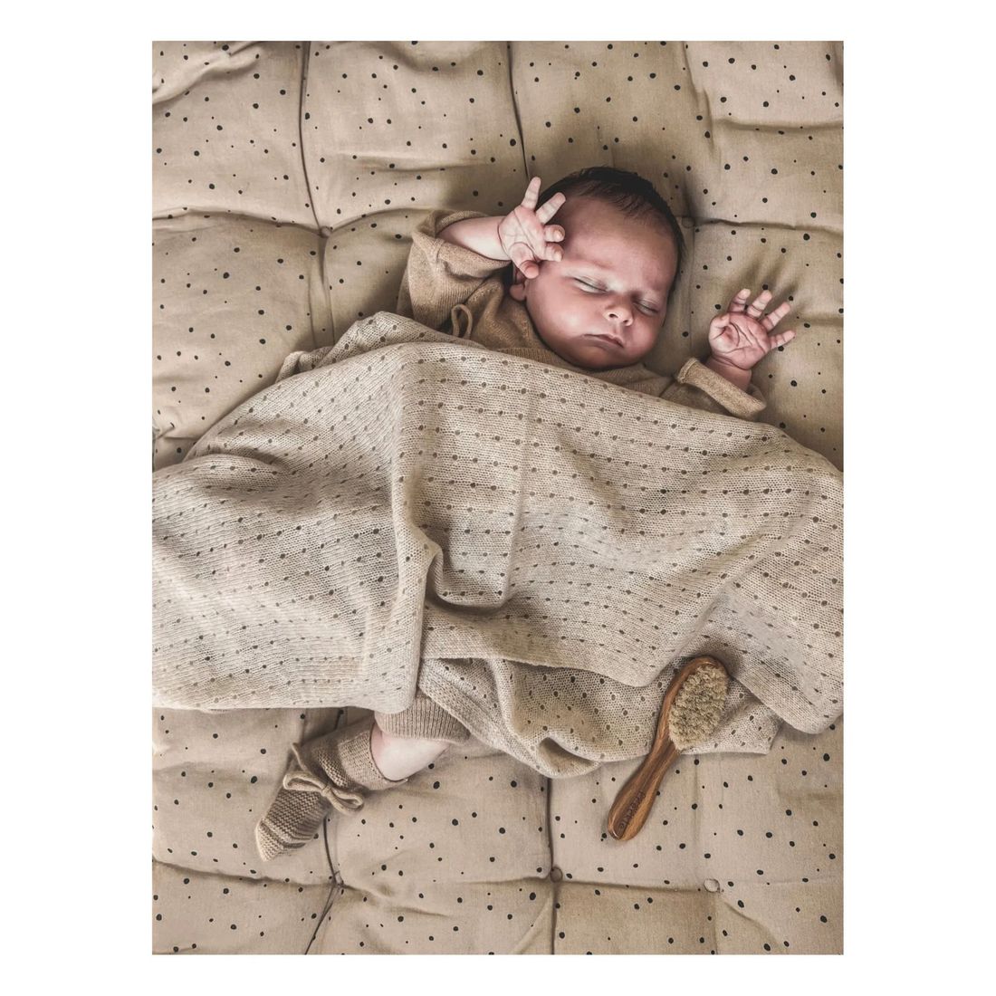 My Little Freckle - Couverture Pointelle Cachemire Bio (My Little Freckle) - Image 1