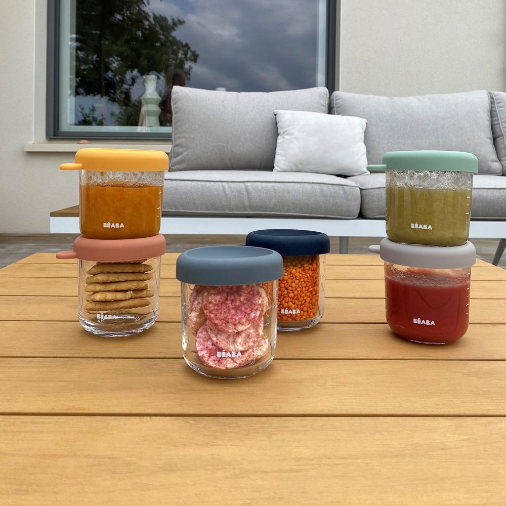 Coffret 6 portions verre sunrise color mix (250 ml) (Béaba) - Image 5
