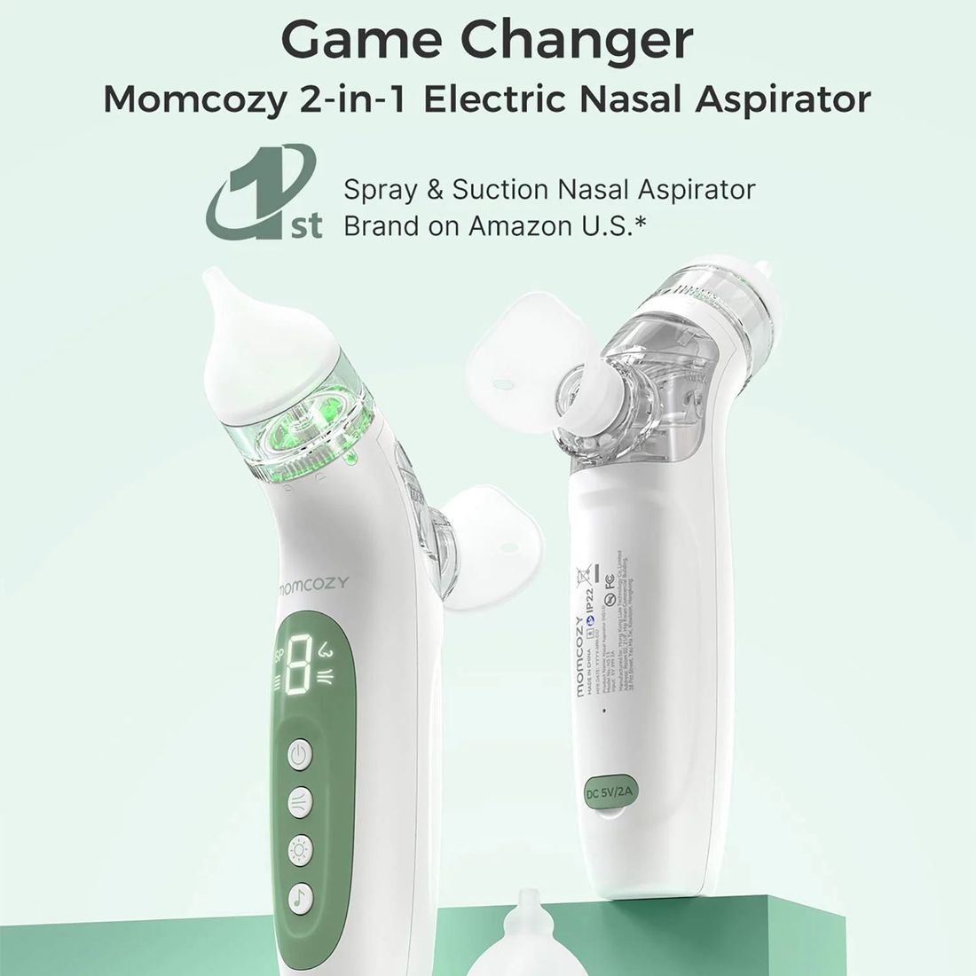 Aspirateur Nasal électrique bébé 2 en 1 (Momcozy) - Image 5
