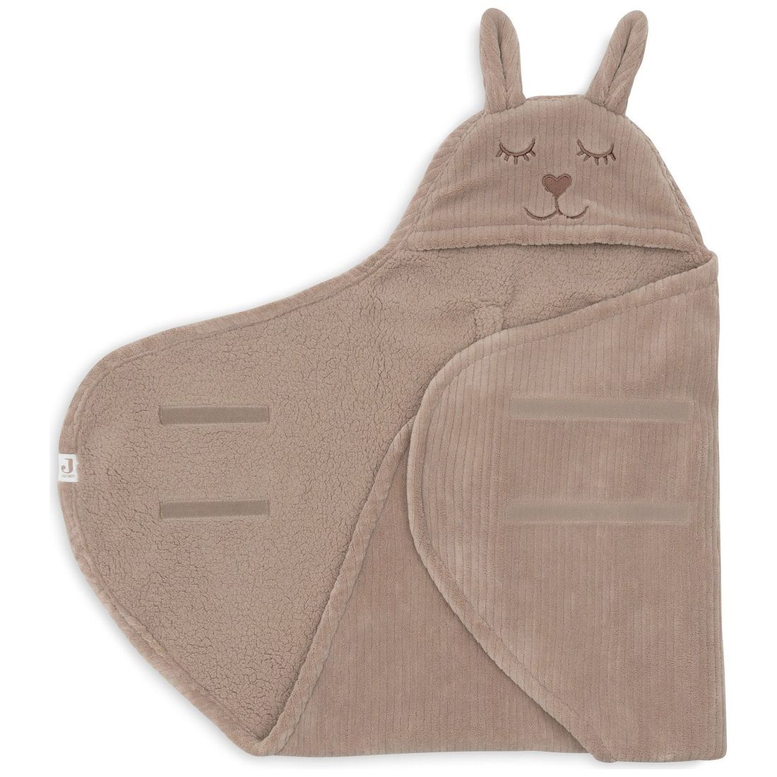 Couverture nomade Bunny Cloudy Rib Milky Coffee (Jollein) - Image 5