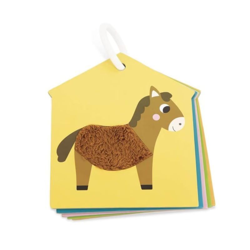 7 cartes tactiles - les animaux de la fe (Janod) - Image 1