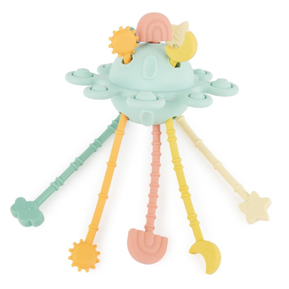 Jouet bébé ufo en silicone eucalyptus (Bieco) - Couverture