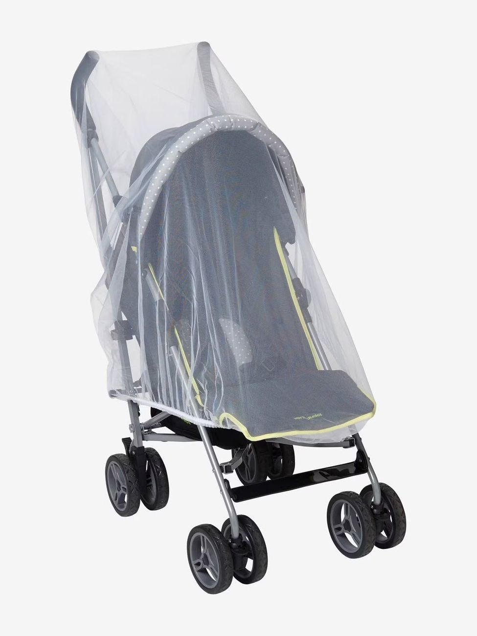 Moustiquaire poussette et lit parapluie blanc (Vertbaudet) - Image 1