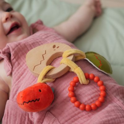 Hochet en bois Les Amis Dinos (Little Big Friends) - Image 3