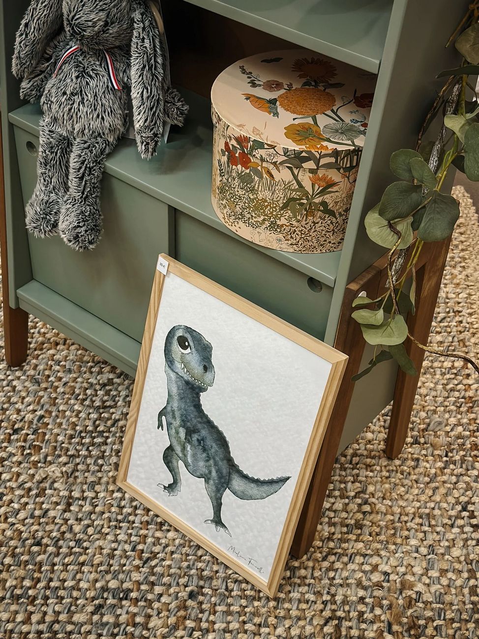 Affiche T-Rex aquarelle pour chambre bébé Rex décoration dinosaure enfant (Les Aquarelles de Marlène) - Image 8