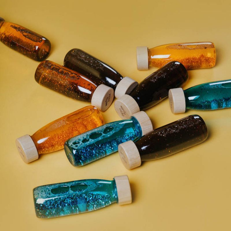 Bouteille sensorielle Float Turquoise (Petit Boum) - Image 5