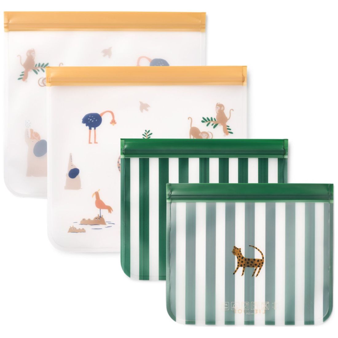 Lot de 4 sachets réutilisables Rebus All Together (Liewood) - Couverture