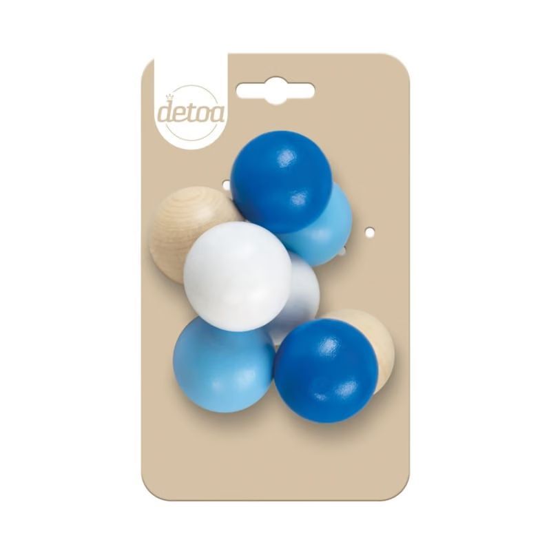 Detoa 8 boules en bois éveil bleu (Detoa) - Image 1