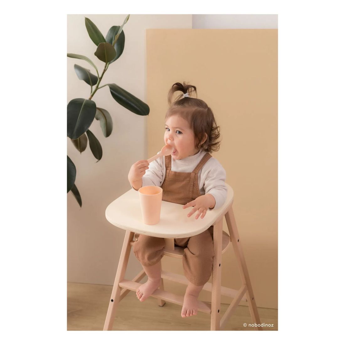 Nobodinoz - Tablette en bois pour chaise haute Growing green (Nobodinoz) - Image 2