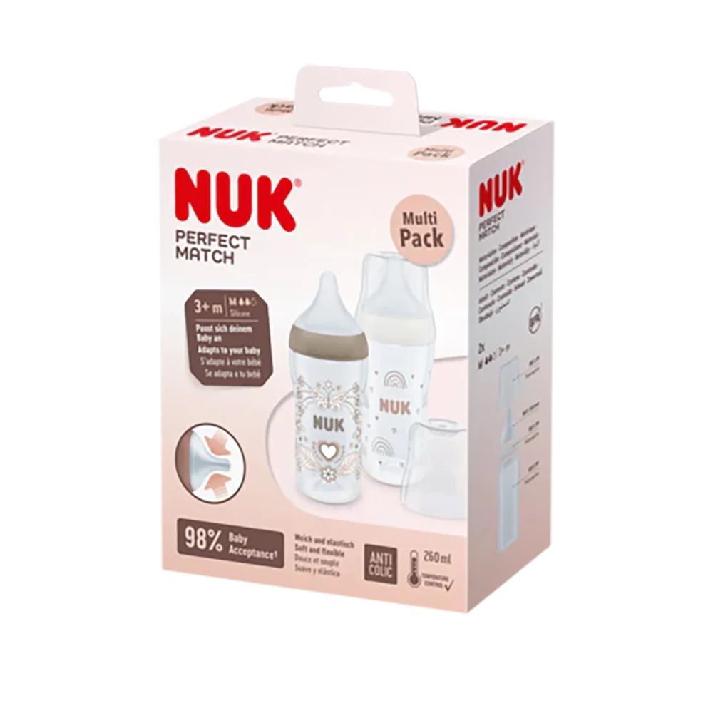 Lot 2 Biberons Perfect Match (Nuk) - Image 1