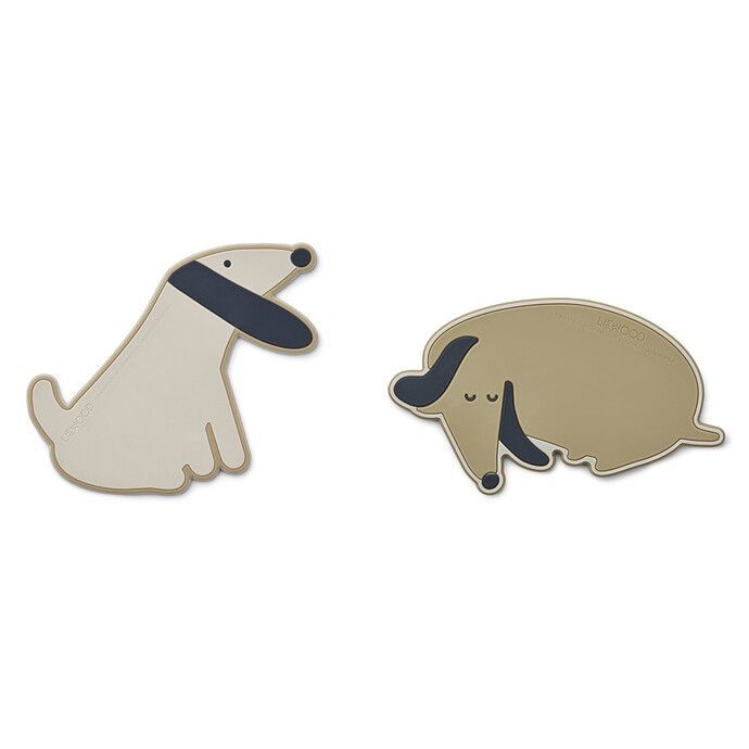 Lot de 2 Jouets de Dentition Gia - Dog Oat Mix (Liewood) - Image 2