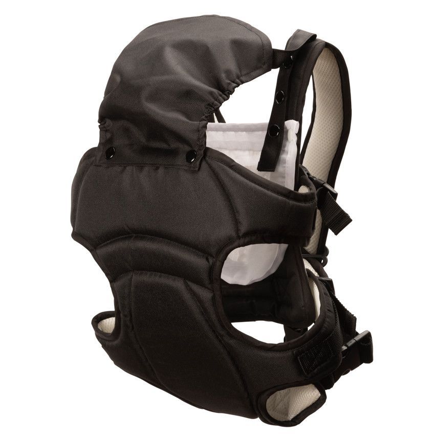 Porte-bébé avec bavoir intégré noir/beige - Noir (Babycare) - Couverture