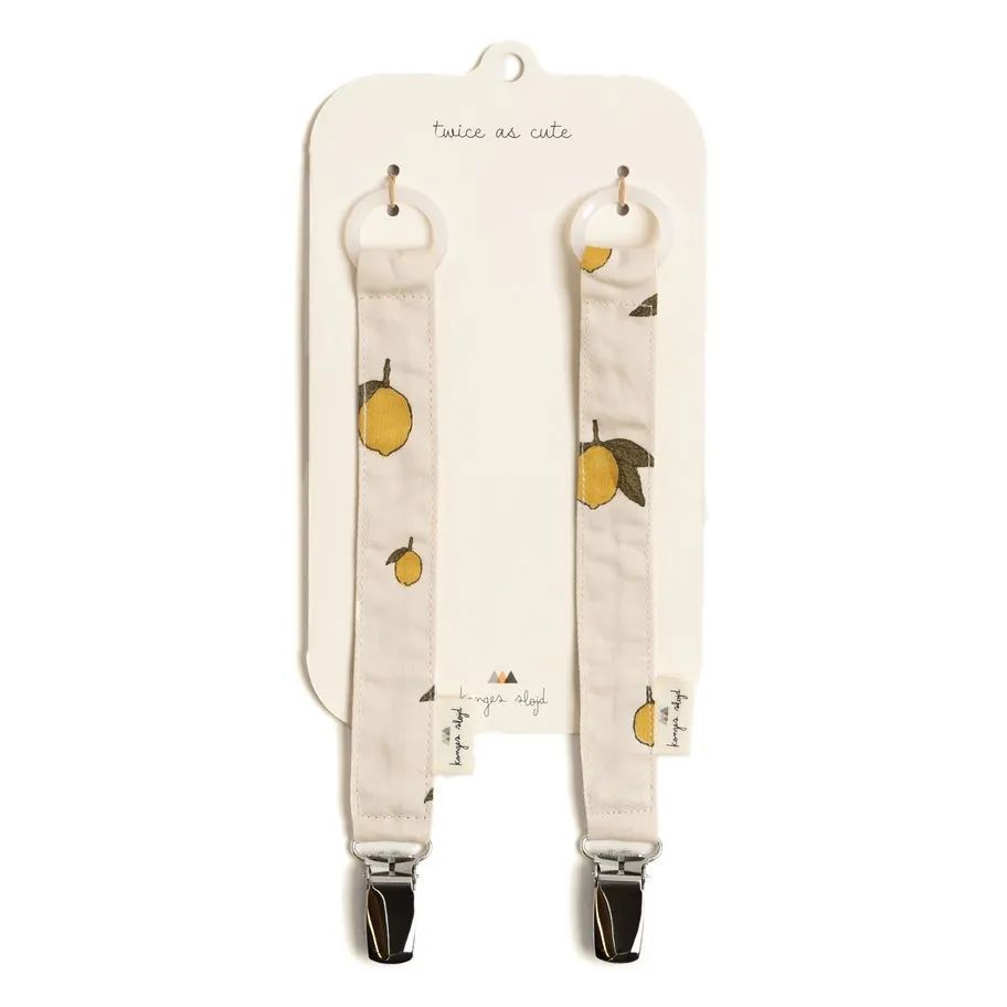 Konges Sløjd - Attaches tétines Lemon - Set de 2 (Konges Slojd) - Image 1