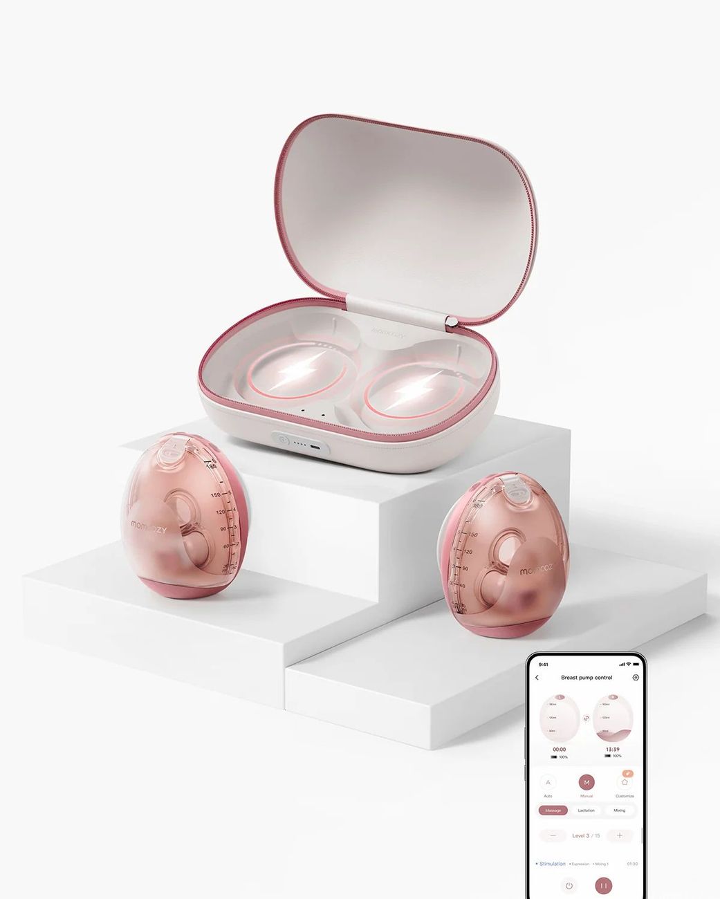 Le tire-lait Momcozy Air 1 ultra-compact est conçu pour les mamans modernes qui privilégient la discrétion, l’efficacité et la commodité. En tant que tire-lait portable le plus compact du marché, il offre une expérience de tirage presque invisible, p (Momcozy) - Image 10