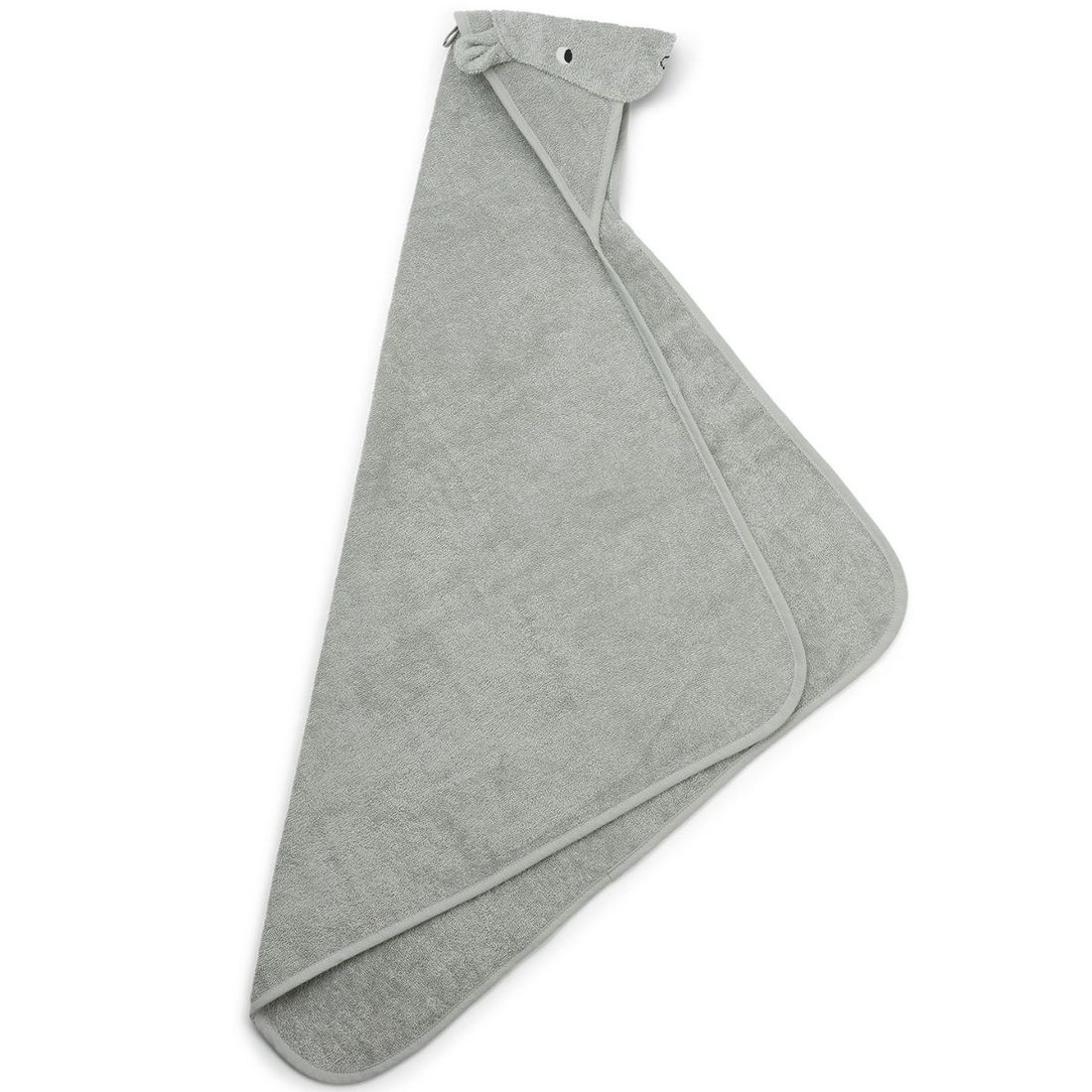 Cape de bain Albert hippo vert d'eau (70 x 70 cm) (Liewood) - Image 5
