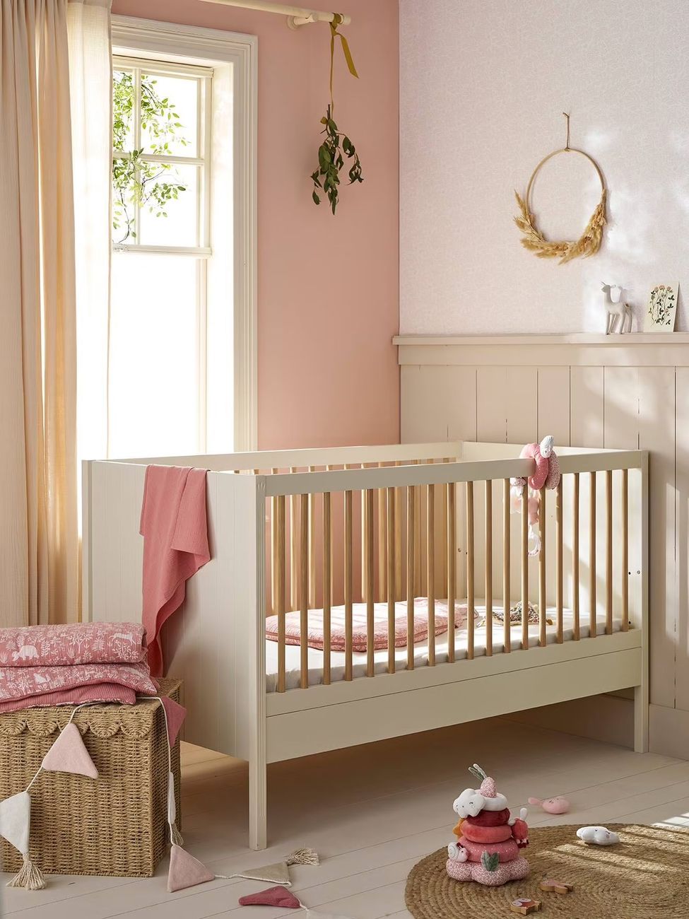 Lit Bébé évolutif 70x140cm HERITAGE beige (Vertbaudet) - Couverture