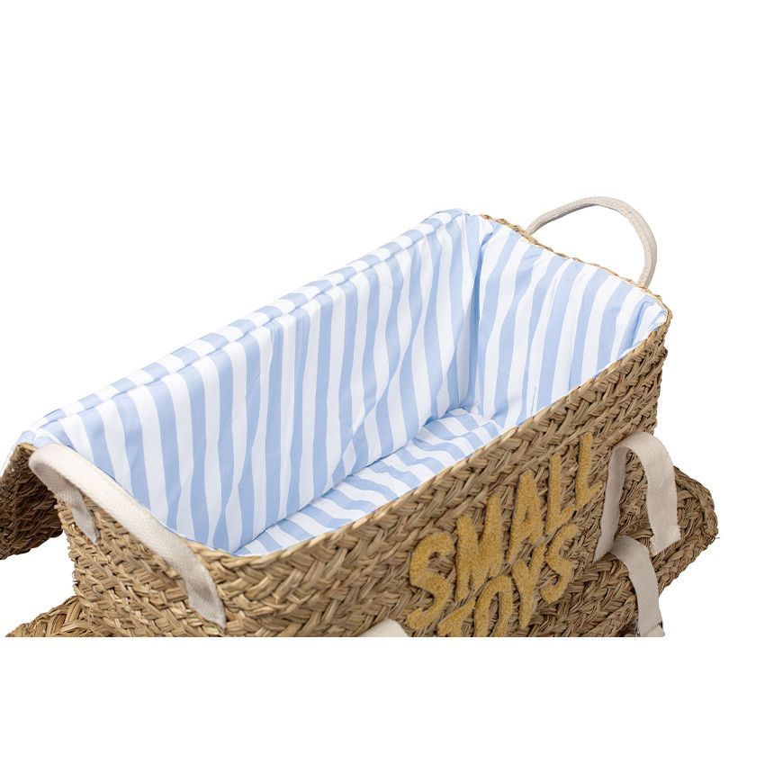 Paniers de rangement sous forme de coffres en Rotin Jaune 2pcs - Jaune (Childhome) - Image 4