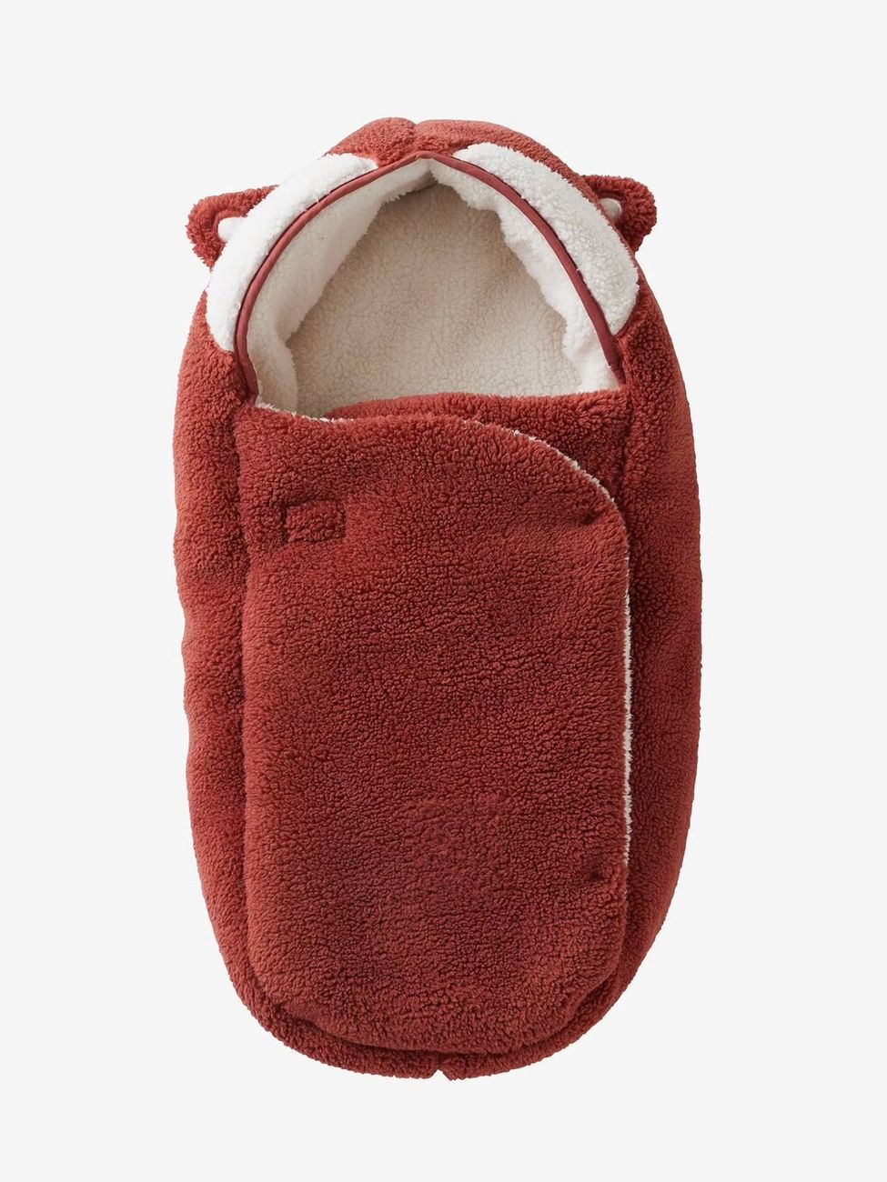 Chancelière coque et nacelle en sherpa Foxy safran (Vertbaudet) - Image 2