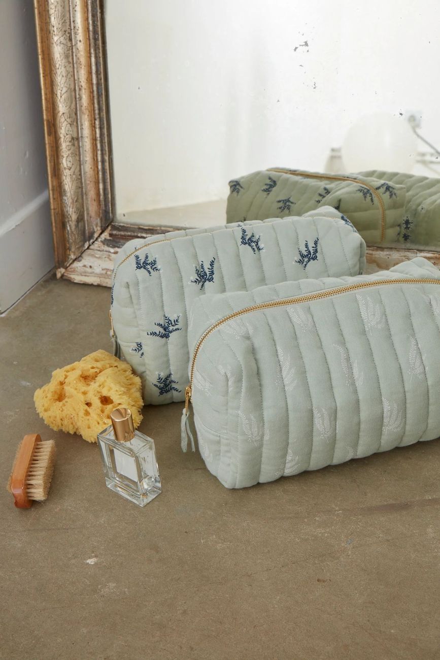 Trousse de toilette Fougère Blanc Craie (Orso Paris) - Image 3